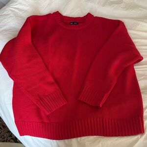 GAP Vibrant Red Knit Pullover